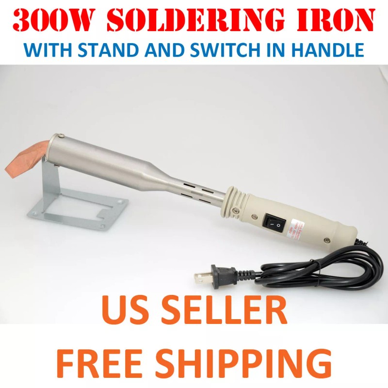 JCM 300W Heavy Duty Soldering Iron with STAND Chisel Point