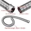 Inscrip Diesel Heater Exhaust Pipe, 22mm/24mm 60cm/100/200cm Dual-layer Stainless Steel