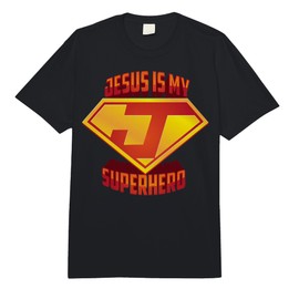 Cute Jesus is My Superhero Birthday Present for You Comfort Colors Adult Heavyweight T-Shirt
