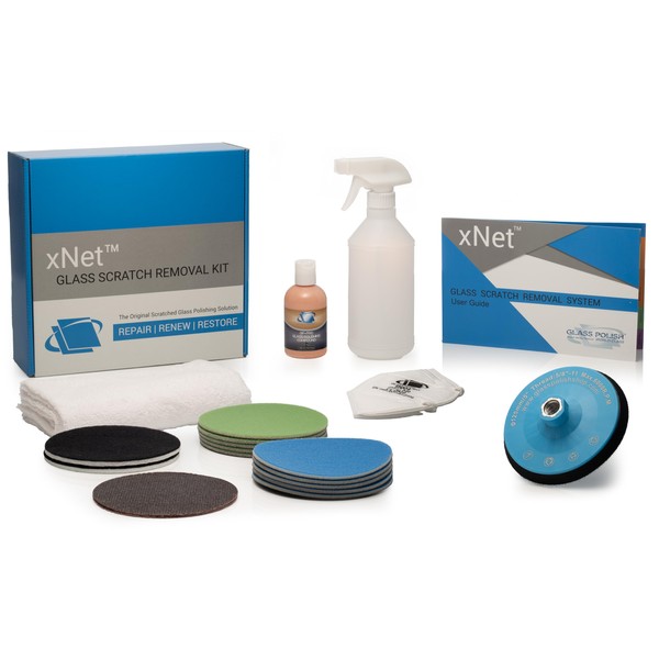 GLASS POLISH 5” (125mm) PRO Glass Scratch Removal Kit for