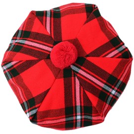 Kilt Emporium Scottish Tammy Hat Traditional Kilt Tam o' Shanter Bonnet with Pompom (MacGregor)