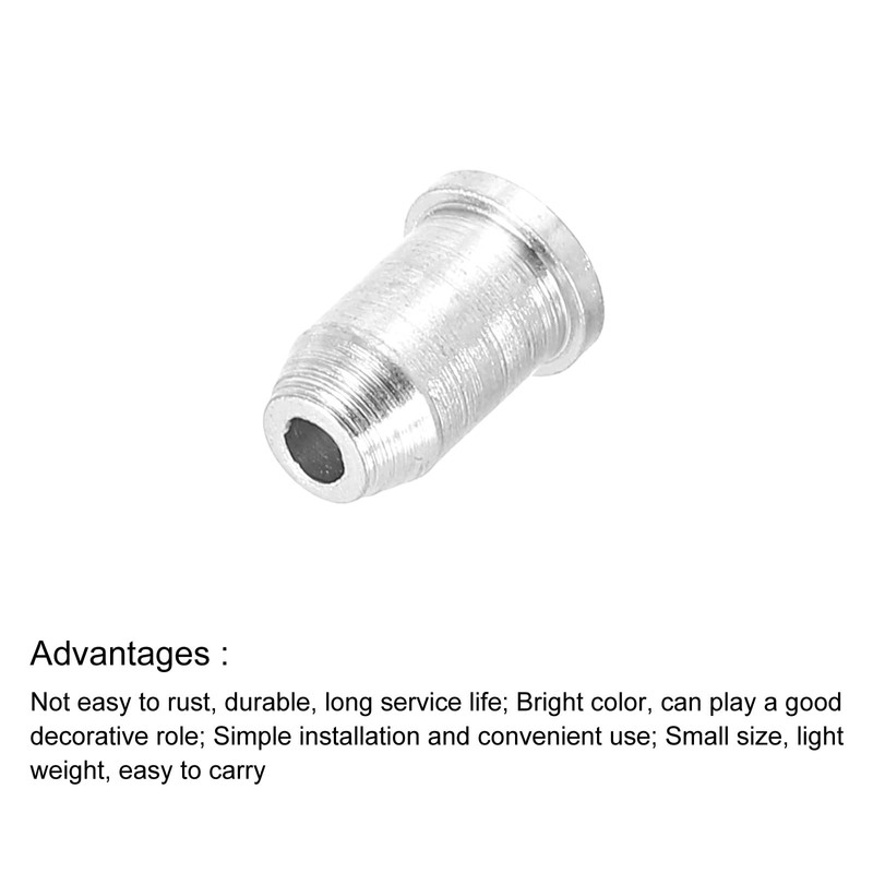 PATIKIL Guitar String Through Body Ferrules Mounting String Caps 12pcs