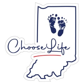 Indiana Sticker Pro-Life Sticker