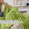 Ibena home blanket apple green size 130x180 cm