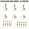 16-Piece Rubber Golf Tees for Mats,Driving Range & Indoor Golf