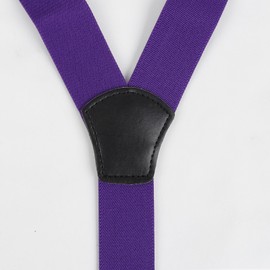 Alizeal - Juego de tirantes y pajarita ajustables para hombre, Violeta oscuro, Talla única