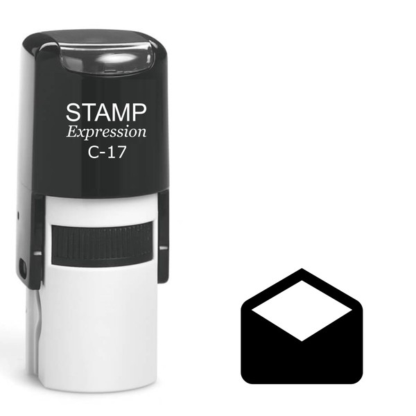stampexpression - Open Envelope Self Inking Rubber Stamp - Black
