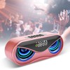 ABS Multifunction Alarm Clock Bluetooth Speaker Voice Prompt Call Function