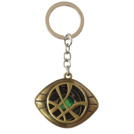 Khybex International Keychain Metal Alloy Necklace Eye of Agamotto Pendant (Bronze), keychain for Keys, keying For Backpack