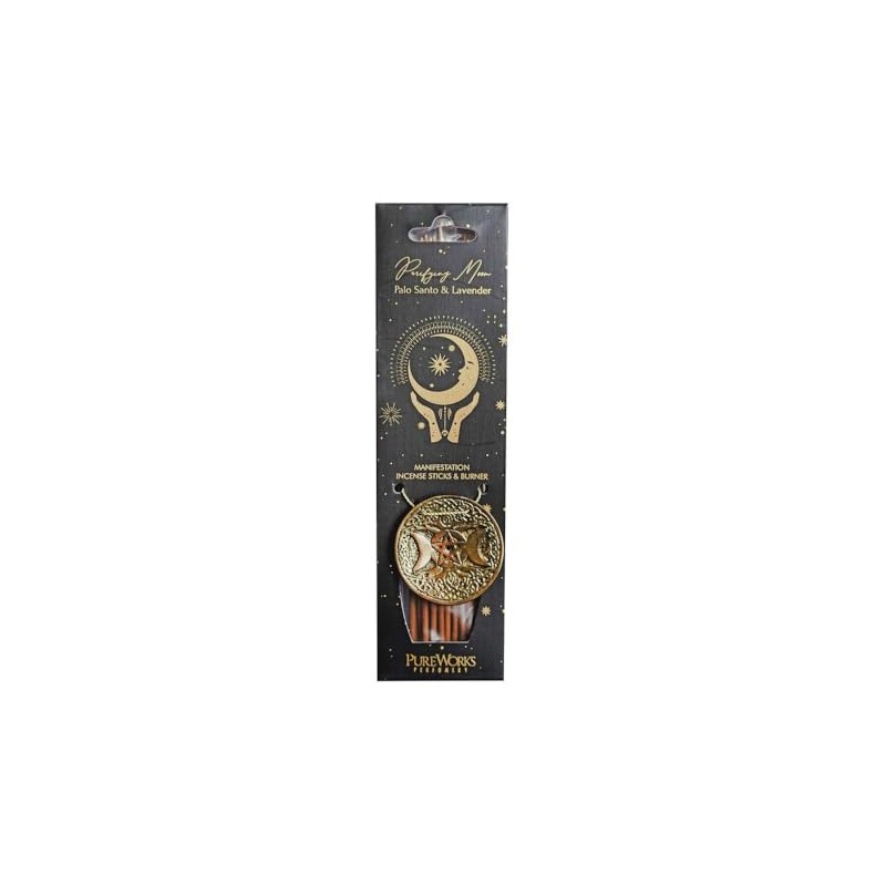 Esoteric Purifying Moon Incense Sticks & Burner - Palo Santo