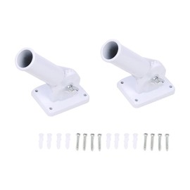 Flag Holder 180 Degree Rotation Adjustable Screw Anchor Holder Set of 2 Flag Flag Stand Stand Pole Wall Mount