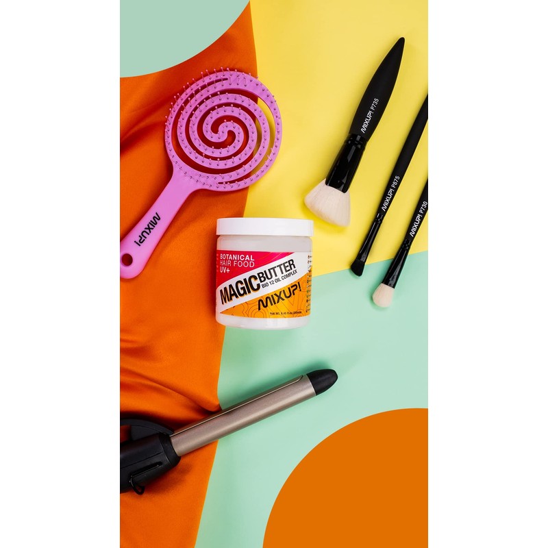 Mixup! 3D Soft Touch Organic Hair Brush, Purple, Hair Brush