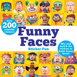 Funny Faces Sticker Fun: Mix and match the stickers to make funny faces (Dover Sticker Books)