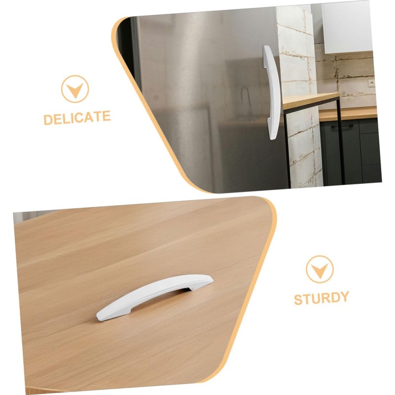 ORFOFE 3pcs Freezer Door Handle Replacement Plastic Refrigerator Handle Easy