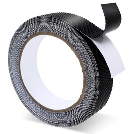 Meyeyaia Black Rubber Grip Tape, 1in x 16.4Ft Non-Abrasive Waterproof & Anti-Slip Cushion Pad for Indoor & Outdoor, Making Handles or Contact Surfaces Safer