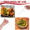 Set of 4 Pickle Picker Stainless Steel and Plastic Pickle