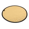 Silver Gold 2 In 1 Reflector Portable Mini Round Light