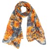 Women-Lightweight-Scarf Tie-dye Scarf Floral Printed Boho Shawl for Spring