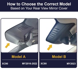 Fitcamx 4K Dash Cam Suitable for Volvo XC90 2016 2017 2018 2019 2020 2021 2022 T5 T6 T8, Integrated OEM Style, UHD 2160P Video WiFi, Loop Recording, Collision Detection, Easy to Install, 64GB Card