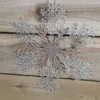 Elegance by Snow White Decorative 30cm Hanging Glitter Snowflake, Gold
