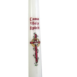 Come Holy Spirit Confirmation Taper Candle in Keepsake Box, 10 Inch