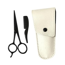 Professional Beard Trimmer Kit 3-Piece Set Includes Beard Scissors Comb Mustache Trimmer for Home Salon Use