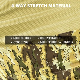 Riverruns Super Breathable Neck Gaiter, UPF 50+ Sun Protection Face Shield, Multi-use Headscarf for Fishing Hunting Kayaking Hiking Cycling (CamoQuag)