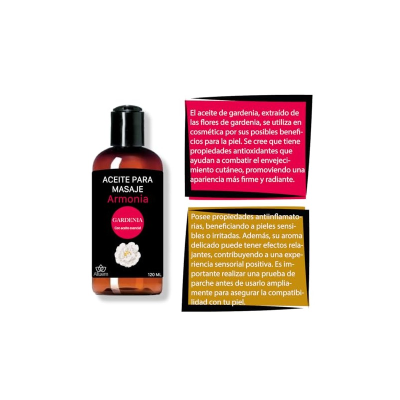 Aceite Para Masajes Gardenia Grado Terapeutico