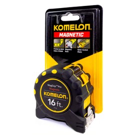 Komelon 7116; 16' x 1" Magnetic MagGrip Pro Tape Measure, Yellow/Black, 16ft - Blade