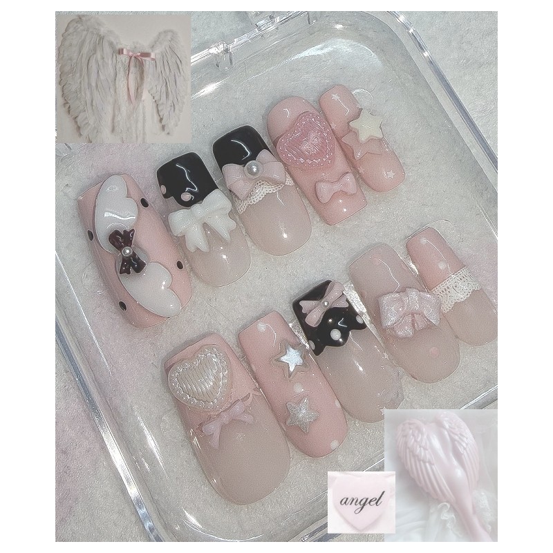 Tenshino Hoshi.ᐟ ꒱ Handmade Nail Tips - Long Oval /