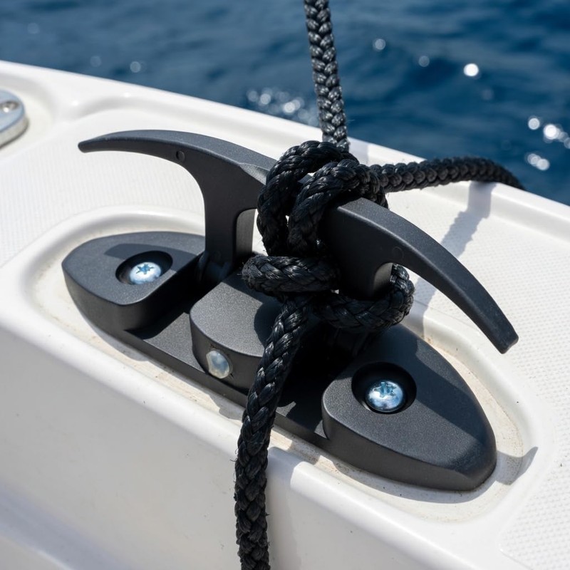 5" Folding Dock Cleat 2 Pack, Flip Up Boat Mooring