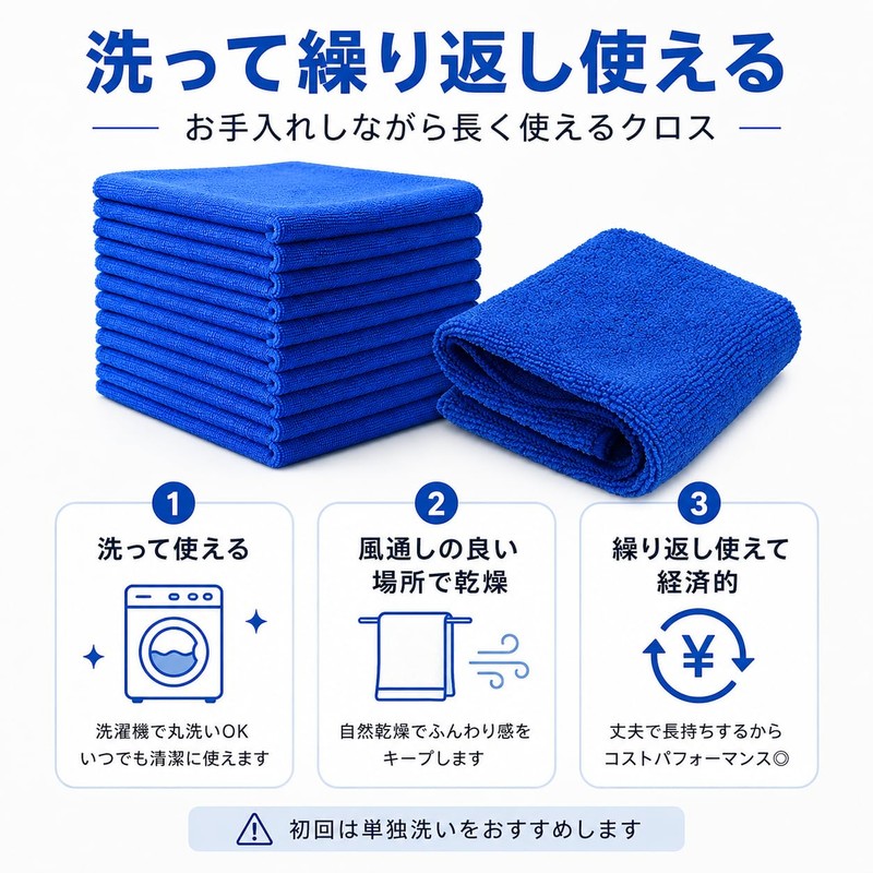 Taro Works Microfiber Car Wash Towel, Automotive Clean Up, Small,