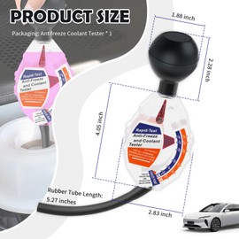 2026 New Antifreeze Tester Automotive,Professional Accurate Coolant Tester with ℉/℃ Display,Portable Engine Antifreeze Testers for Coolant for Winter Freeze & Summer Boil Point
