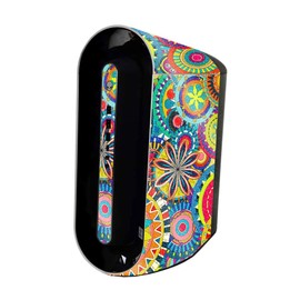 MightySkins Glossy Glitter Skin Compatible with Alienware Aurora R11 Gaming Desktop - Flower Wheels | Protective, Durable High-Gloss Glitter Finish | Easy to Apply and Change Styles | Made in The USA