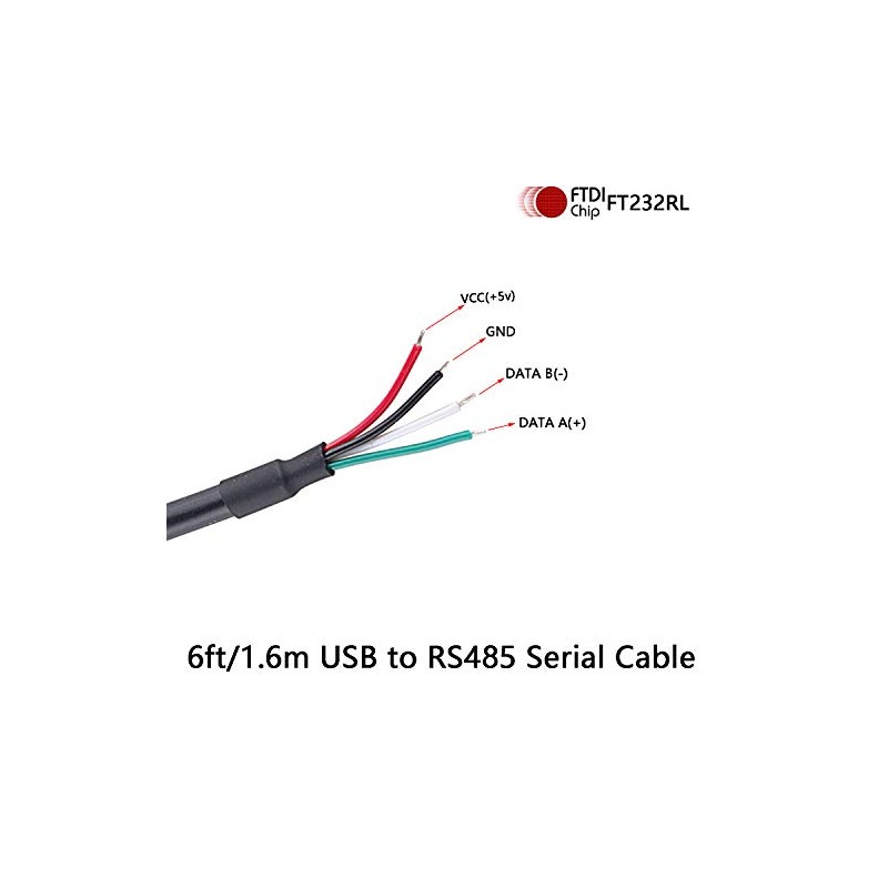 Mendouconert USB to RS485 Serial Converter Cable 4P FT232R Chip