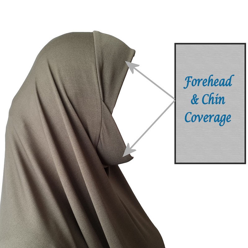 XL one piece al Amira instant ready made Hijab with