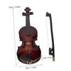 Wooden Miniature Violin with Stand Bow and Case Mini Musical