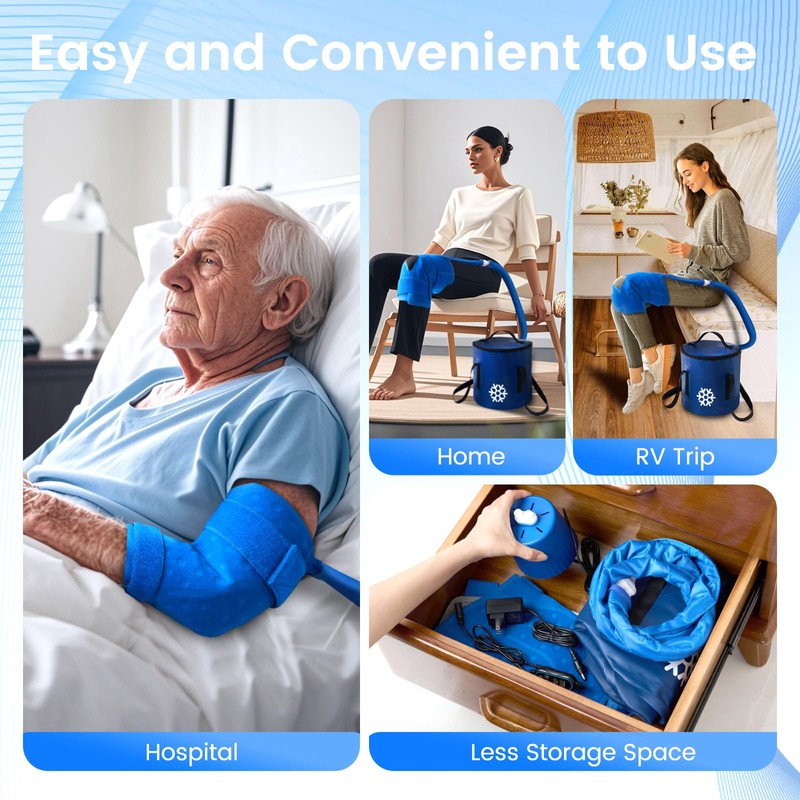 GALINAND Cold Therapy Machine, Ice Machine for Knee Care After-Surgery,