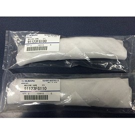 SUBARU 2011-2014 WRX STi OEM Limited Black Fender Badge Emblem Garnish Set Pair