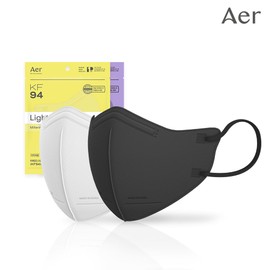 KF94 Air Mask Standard Light Fit 50 sheets Bird Beak Type Seburi Type, Standard Light Fit KF94 Medium Black 50 sheets / KF94 아에르 마스크 스탠다드 라이트핏 50매 새부리형 세부리형, 스탠다드 라이트핏 KF94 중형 블랙 50매