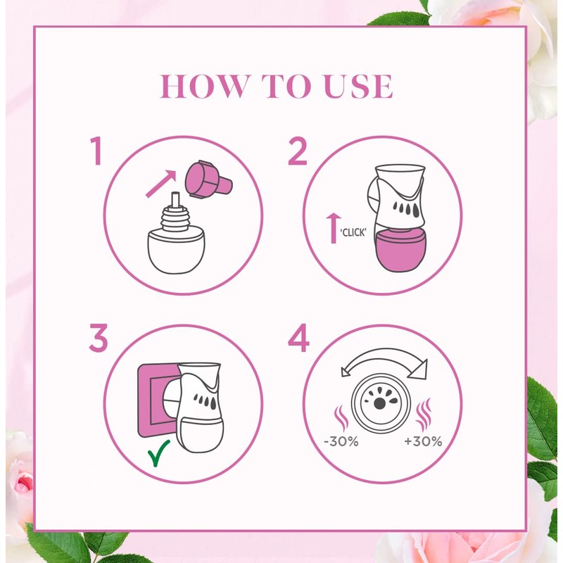 Air Wick |Spring Roses |Plug in Air Freshener Refill |19ml|