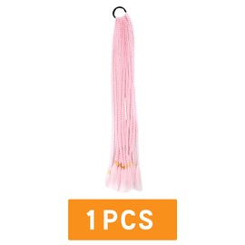 Traziewell Hair Extensions Ponytail Pink Crochet Hair Extensions Girls Hair Accessories Braiding Hair Extensions Fashion Synthetic Braid Hair Extensions for Women Braiding Hair for Braiding 2518