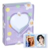 PATIKIL 3 Inch Mini Photocard Binder Love Heart Hollow Photocard,