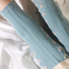 ILILIC 5/6/10 Pairs Casual Cotton Socks Colorful Floral Crew Socks Pack for Women Girls Ankle Socks Multipack (5 Pairs Floral (C))