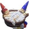 Garden Decoration Solar Garden Figures Foam Bath Gnome Statue Sculpture