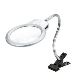 LED desk fixed magnifying glass stand bellows type magnifying glass