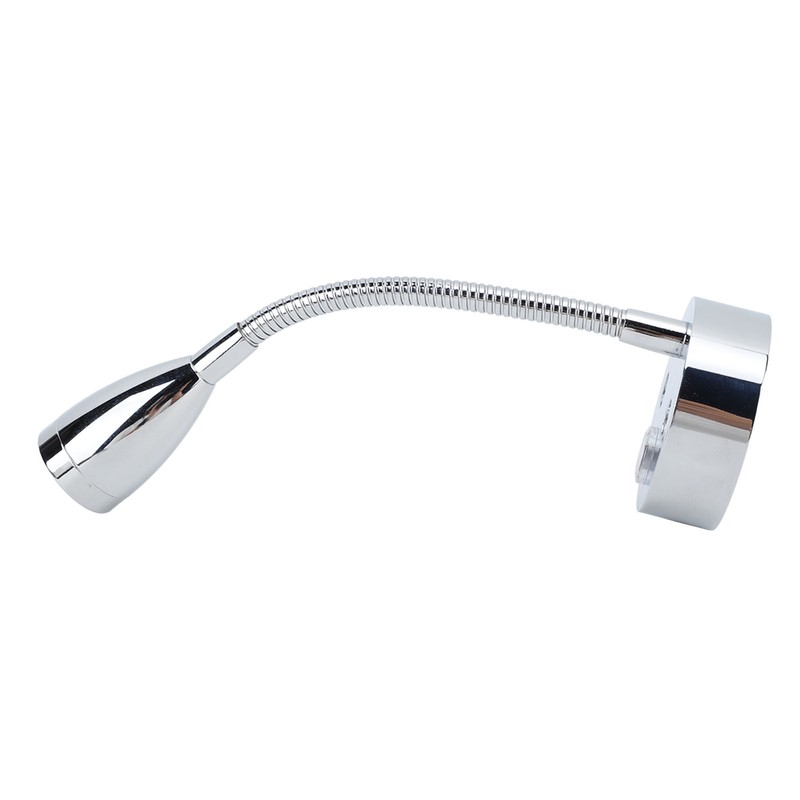 DC12‑24V LED RV Bedside Lamp High Brightness Aluminium Alloy Gooseneck