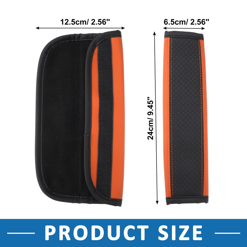 A ABSOPRO Pack of 2 Car Seat Belt Cover Mat