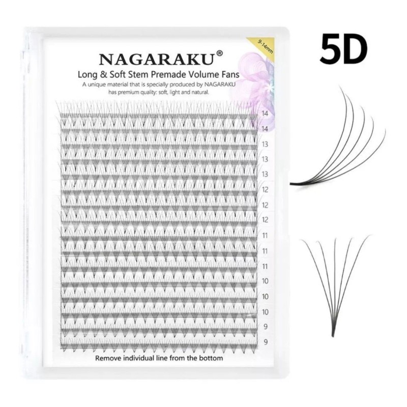 Nagaraku Extensión De Pestaña Nagaraku Prearmado Big Box 4d 5d