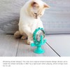 BESUNTEK Cat Slow Feeder, Interactive Rotating Durable Dog Puzzle Toy,